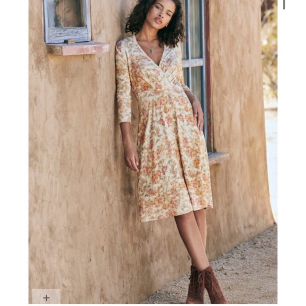 PERUVIAN CONNECTION PERSEPHONE DRESS SIZE large new with tags long sleeve jersey